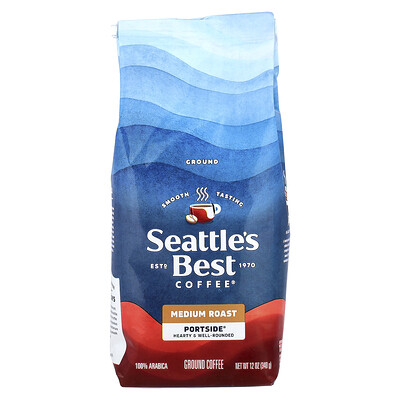 Seattle's Best Coffee, Portside®, Café molido, Tostado medio, 340 g (12 oz)