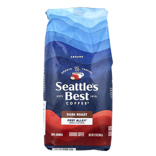 Seattle's Best Coffee, Post Alley®, Öğütülmüş, Koyu Kavrulmuş, 12 oz (340 g)