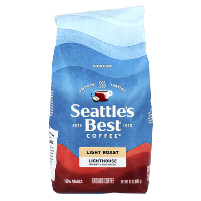 Product Image for Seattle's Best Coffee, Lighthouse, Coffee, Ground, Light Roast, 12 oz (340 g)