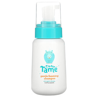 T is for Tame, 溫和泡沫洗髮精，6.76 液量盎司（200 毫升）