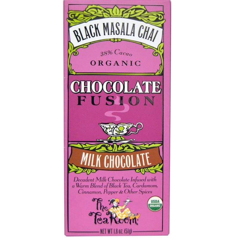 The Tea Room, チョコレート フュージョン、ミルクチョコレート、ブラックマサラチャイ、1.8 オンス (51 g)