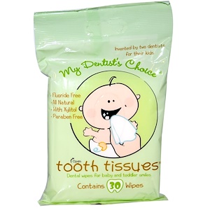 Купить Tooth Tissues, My Dentist's Choice, детские стоматологические салфетки, 30 салфеток  на IHerb