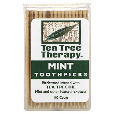 

Tea Tree Therapy, Toothpicks, Mint, 100 Count