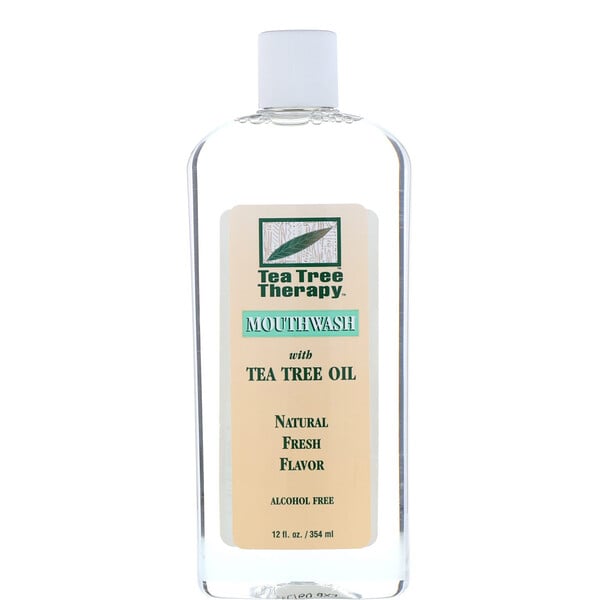 Tea Tree Therapy, Tea Tree Oil Mouthwash, Natural Fresh Flavor, 12 fl oz (354 ml)