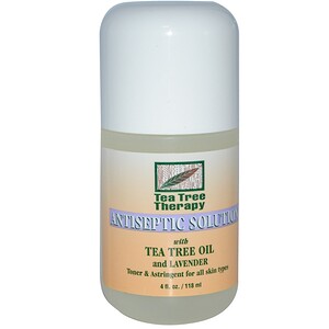 Отзывы о Ти Три Терапи, Antiseptic Solution, With Tea Tree Oil and Lavender, 4 fl oz (118 ml)