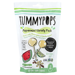 Tummydrops, Tummypops®、ペパーミントバラエティーパック、21本