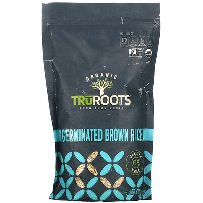 Купить TruRoots Organic, Germinated Brown Rice, Gluten Free, 14 oz (396 g)