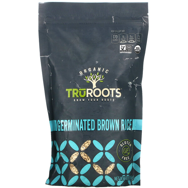 TruRoots‏, Organic, Germinated Brown Rice, Gluten Free, 14 oz (396 g)