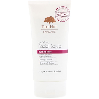 

Tree Hut Skincare, Polishing Facial Scrub, Refining Rose, 6 oz (170 g)
