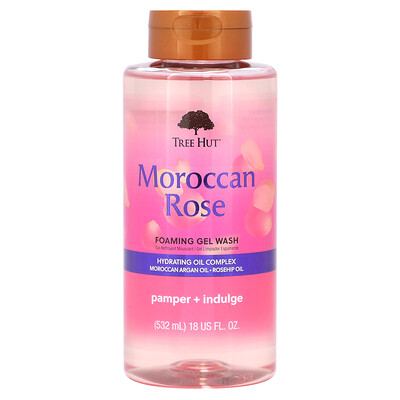 Tree Hut  Foaming Gel Wash  Moroccan Rose  18 fl oz (532 ml)