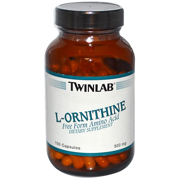 Twinlab, L-орнитин, 500 мг, 100 капсул (Discontinued Item) 