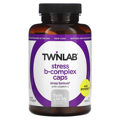 

Twinlab, Stress B-Complex Caps, 100 Capsules