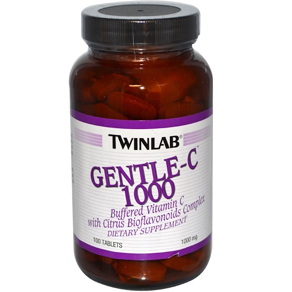 Twinlab, Gentle-C 1000, 1000 mg, 100 Tablets (Discontinued Item) 