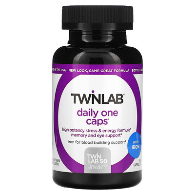 

Twinlab Daily One Caps с железом, 90 капсул