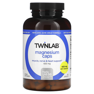 

Twinlab, Magnesium Caps, 420 mg, 200 Capsules