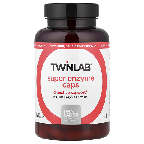 Twinlab Super Enzyme Caps, 50 Capsules
