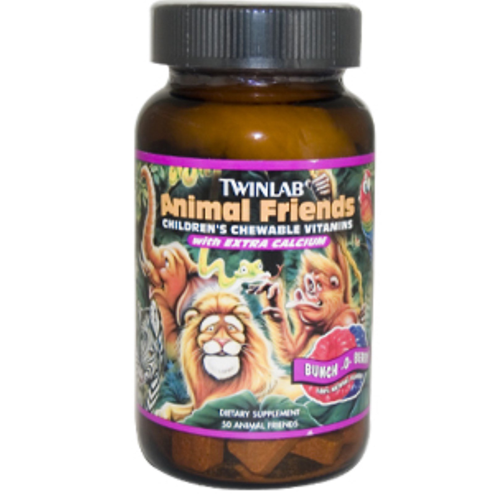 Twinlab, Animal Friends, Children's Chewable Vitamins, with Extra