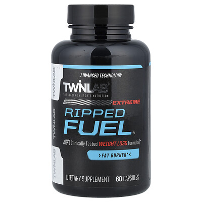 Twinlab, Ripped Fuel Extreme, Quemagrasas, 60 cápsulas