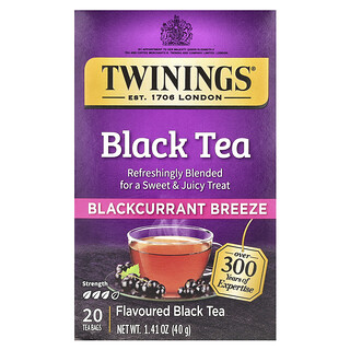 Twinings, Flavoured Black Tea, Blackcurrant Breeze, 20 Tea Bags, 1.41 oz (40 g)