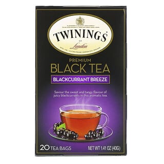 Twinings, الشاي الأسود الممتاز، نسيم عنب الثعلب، 20 كيس شاي، 1.41 أُونْصَة (40 جم)