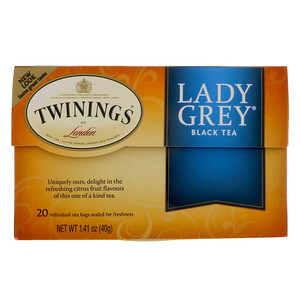 Отзывы о Твайнингс, Lady Grey Black Tea, 20 Tea Bags, 1.41 oz (40 g)