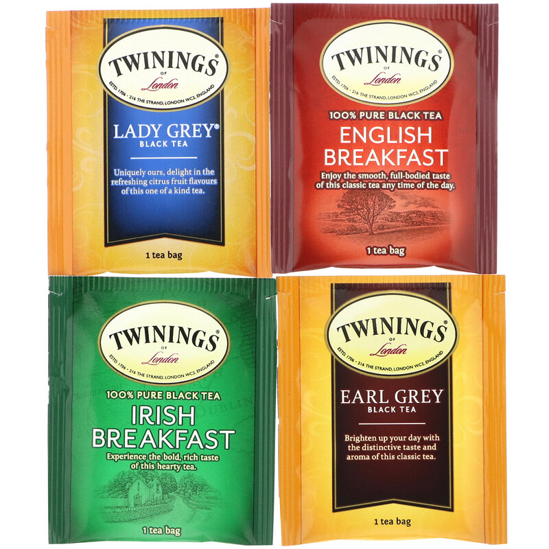 Twinings, Black Tea Variety Pack, 20 Tea Bags, 1.41 oz (40 g) - iHerb