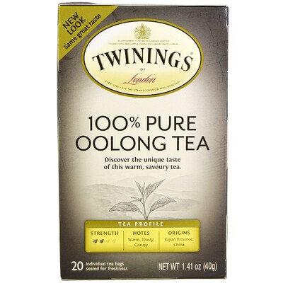 Twinings Origins, китайский чай Улун, 20 чайных пакетиков, 1,41 унции (40 г)