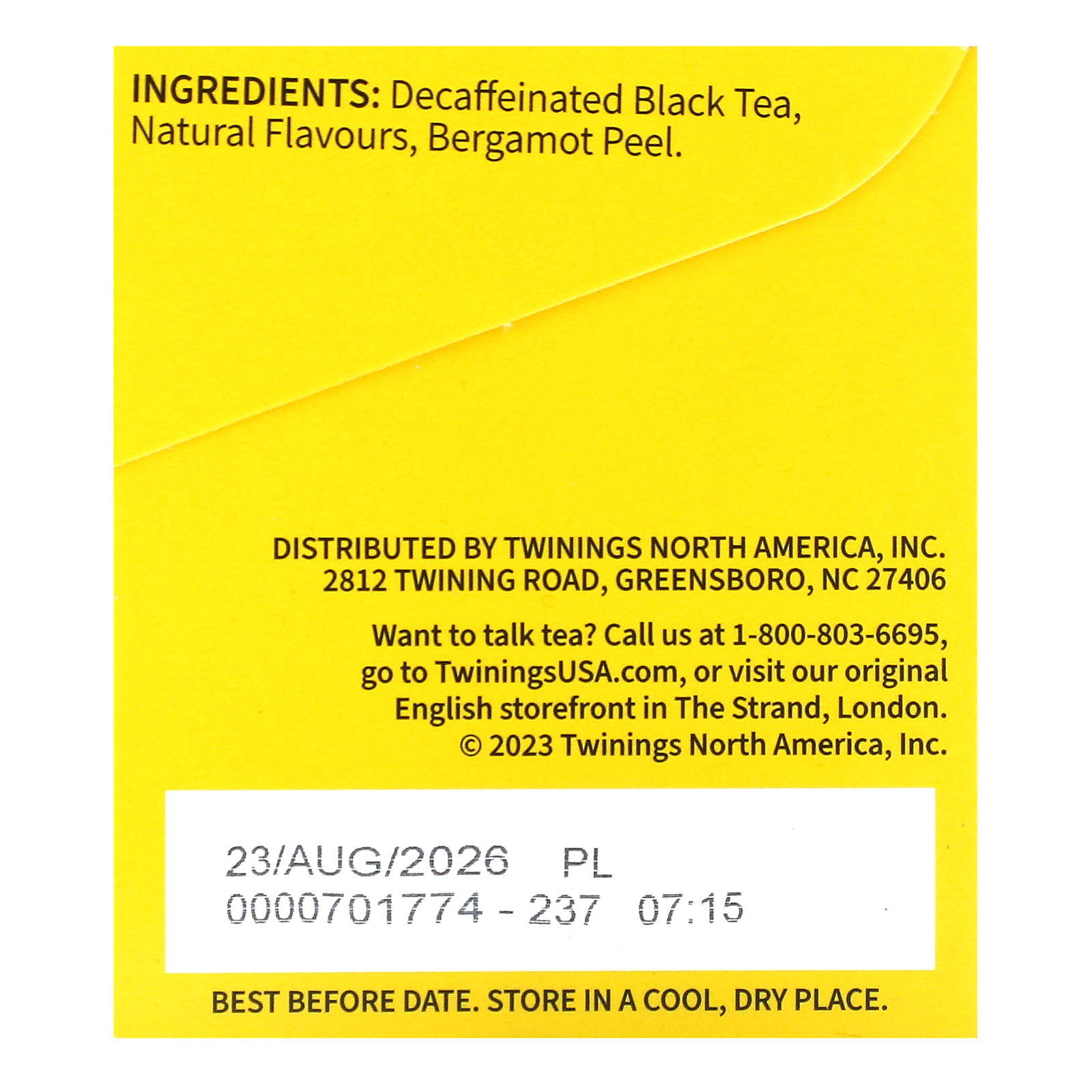 Aromatisierter Schwarztee, Earl Grey, entkoffeiniert, 20 Teebeutel, 1,23 oz (35 g) - Bild 2 von 3
