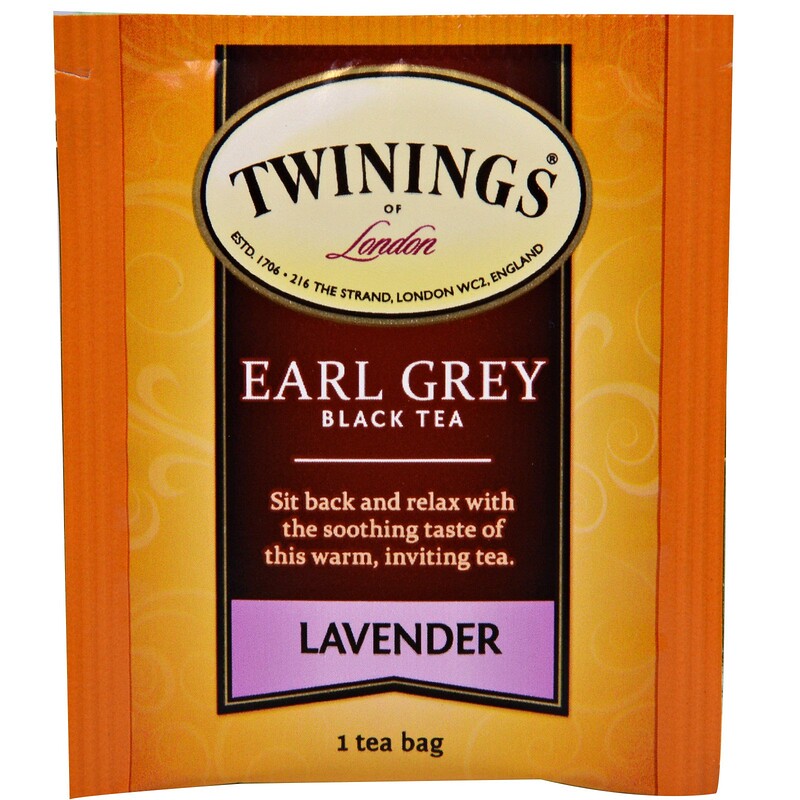 Twinings, Black Tea, Earl Grey, Lavender, 20 Tea Bags 1.41 oz (40 g
