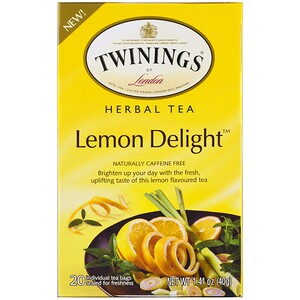 Отзывы о Твайнингс, Herbal Tea, Lemon Delight, Caffeine Free, 20 Individual Tea Bags, 1.41 oz (40 g)