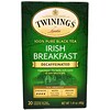 Twinings, "Ирландский завтрак", 100% чистый черный чай, декофеинизированный, 20 чайных пакетиков по 1,41 унции (40 г)