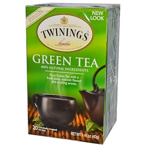 Отзывы о Твайнингс, Green Tea, 20 Tea Bags, 1.41 oz (40 g)