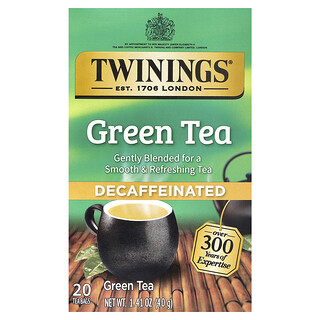 Twinings, 绿茶，脱因，20 茶包，1.41 盎司（40 克）