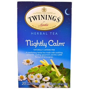 Отзывы о Твайнингс, Herbal Tea, Nightly Calm, Naturally Caffeine Free, 20 Tea Bags, 1.02 oz (29g)