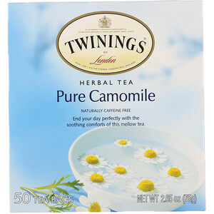 Отзывы о Твайнингс, Herbal Tea, Pure Camomile, Caffeine Free, 50 Tea Bags, 2.65 oz (75 g)