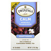 Twinings, Calm, Adaptogens, Fig & Vanilla Flavored Herbal Tea, Caffeine Free, 18 Tea Bags, 1.27 oz (36 g)
