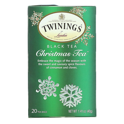 Купить Twinings Christmas Tea, черный чай, 20 чайных пакетиков, 40 г (1, 41 унции)