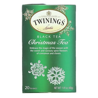 Twinings, 紅茶、Christmas Tea（クリスマスティー）、ティーバッグ20個、40g（1.41オンス）