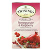 Twinings, Teh Herbal, Rasa Delima & Rasberi, Bebas Kafein, 20 Kantong Teh Celup, 40 g (1,41 ons)