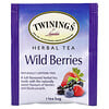 Twinings, Herbal Tea, Wild Berries, Caffeine Free, 20 Tea Bags, 1.41 oz (40 g)