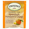 Twinings‏, شاي أعشاب، Honeybush، اليوسفي والبرتقال، خالي من الكافيين بشكل طبيعي، 20 عبوة شاي منفردة، 1.41 أونصة (40غ)