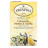 Твайнингс, травяной чай, ромашка, мед и ваниль, без кофеина, 20 чайных пакетиков в индивидуальной упаковке, 32 г (1,13 унции)