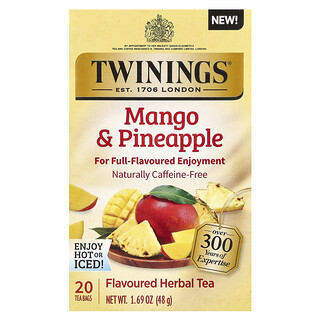 Twinings, Flavoured Herbal Tea, Mango & Pineapple, Caffeine Free, 48 g (1.69 oz)