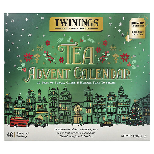 Twinings Tea Advent Calendar, 48 Tea Bags, 3.42 oz (97 g)