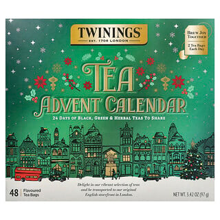 Twinings, Calendrier de l'Avent des thés, 48 sachets, 97 g