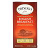 Twinings(トワイニング), イングリッシュブレックファスト紅茶、個包装ティーバッグ25袋、50g（1.76オンス）