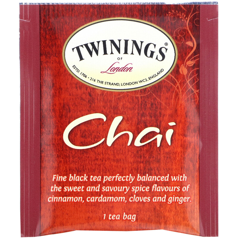 Twinings, Chai Tea, 25 Tea Bags, 1.76 oz (50 g) iHerb