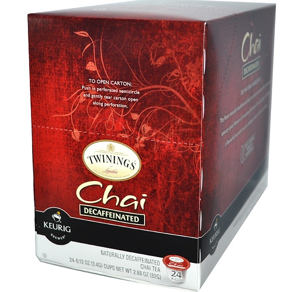 Twinings, Keurig, Chai Tea, Decaffeinated, 24 KCups, 0.12 oz (3.4 g