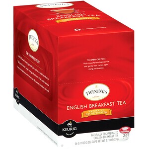 Отзывы о Твайнингс, English Breakfast Tea, Decaffeinated, 24 Cups, 0.11 oz (3.2 g) Each