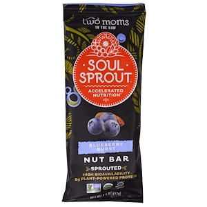 Two Moms in the Raw, Soul Sprout, Blueberry Burst Nut Bar, 1.5 oz (43 g)